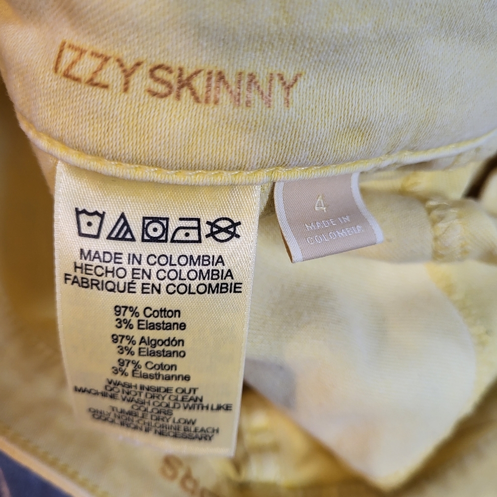 Michael Kors Yellow Stretch Skinny Jeans - Picture 3 of 4